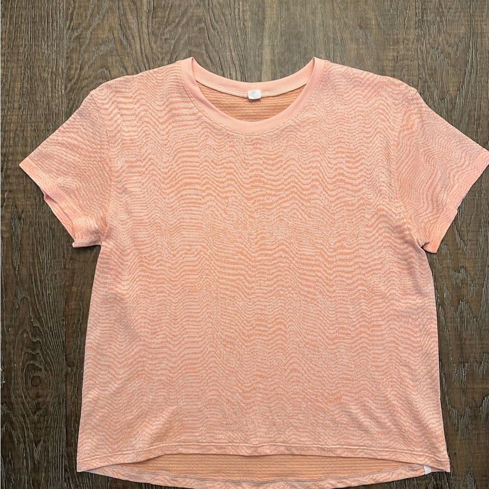 Lululemon Train To Be Seamless Short Sleeve T-Shirt Highlight Orange Size 8